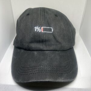 “1% Battery” Baseball Cap – Funny Adjustable Dad Hat